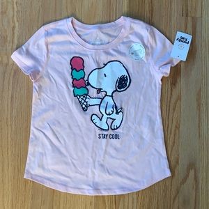 NWT Family Fun Girls Snoopy Tee